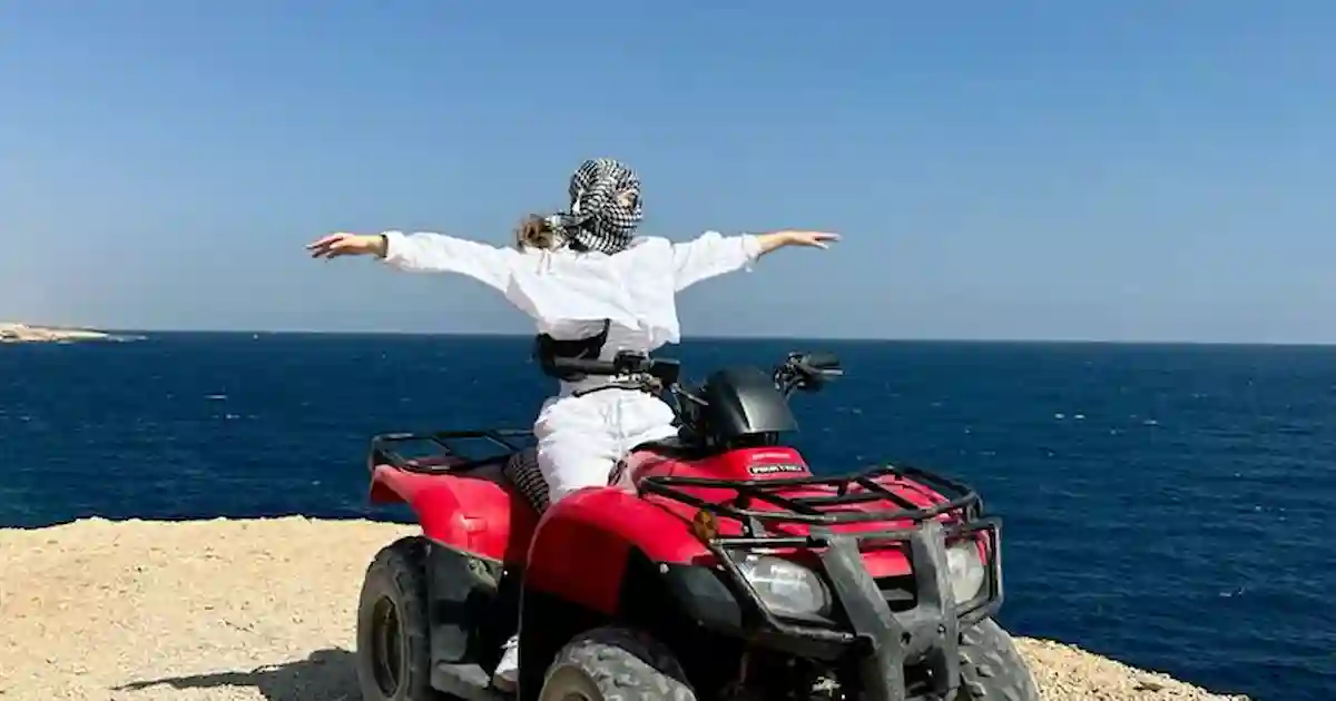 Driving desert buggy vehicles in Marsa Alam
