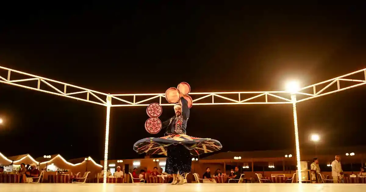 Tanoura dancer performing on Nile Cruise Dinner