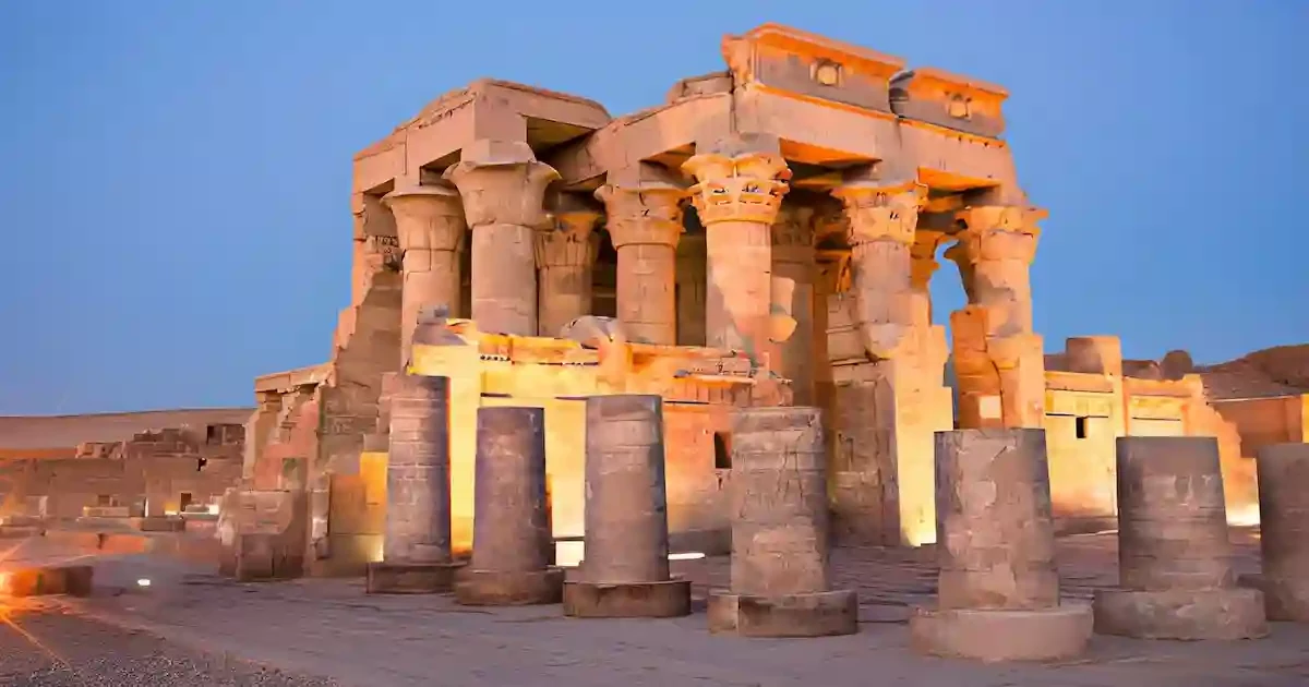 Kom Ombo 8-day Egypt tour with Cairo, Nile Cruise, and sleeper train travel between Cairo, Luxor, and Aswan