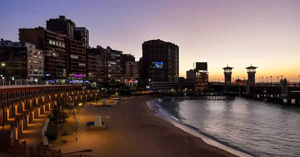 Alexandria Corniche Mediterranean coastline Egypt