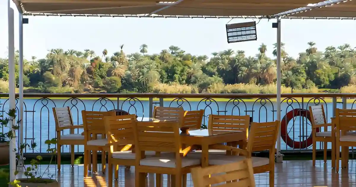 open deck view during Nile Cruise Dinner Cairo