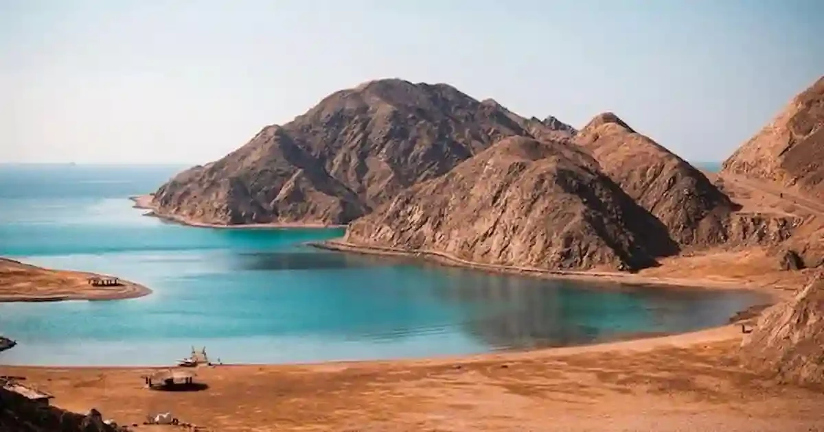 Dahab coastline during Blue Hole and Canyon Safari trip