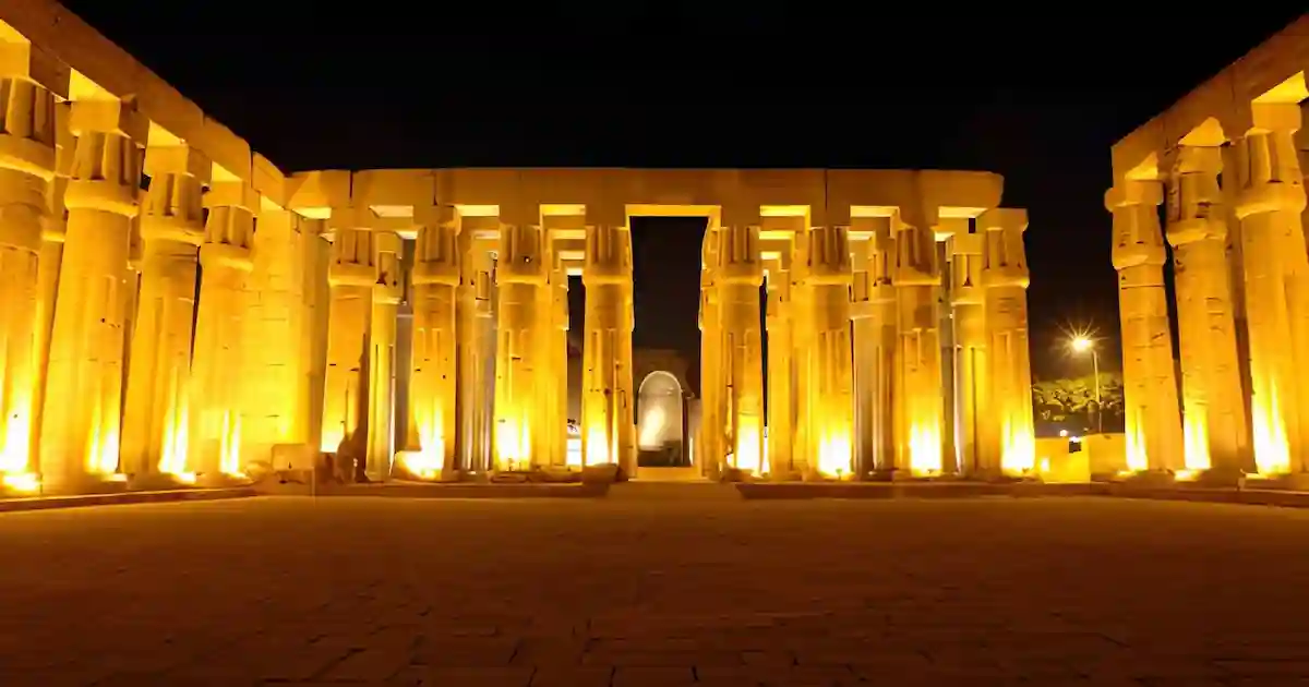 Luxor Temple illuminated Cairo Luxor Package