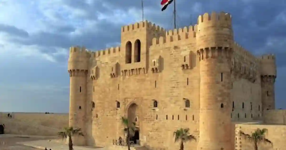 qaitbay-citadel-sea-fortress-alexandria.jpg Qaitbay Citadel sea fortress Mediterranean Alexandria Egypt