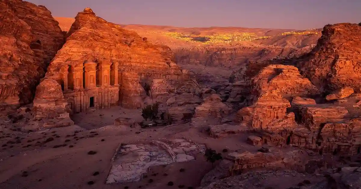 Jordan desert scenery on a Visit Petra day tour from Egypt