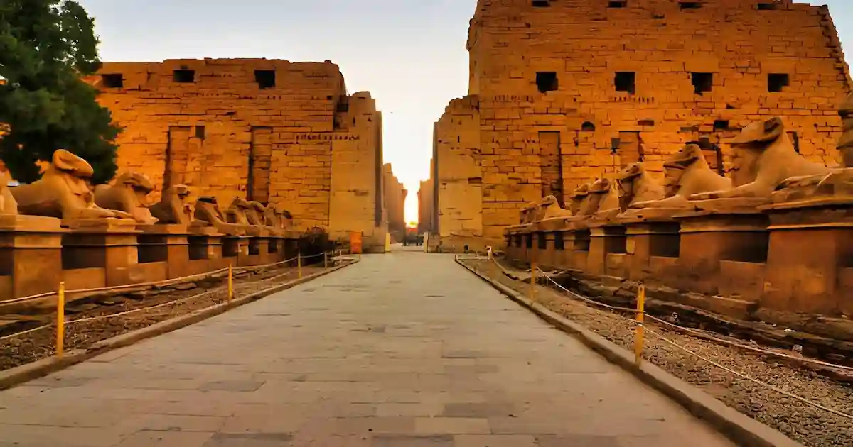 Hypostyle hall columns at Karnak Temple, Luxor
