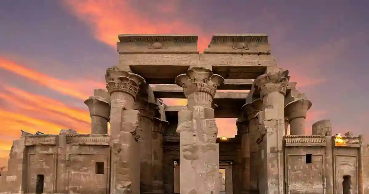 Kom Ombo double temple beside the Nile River