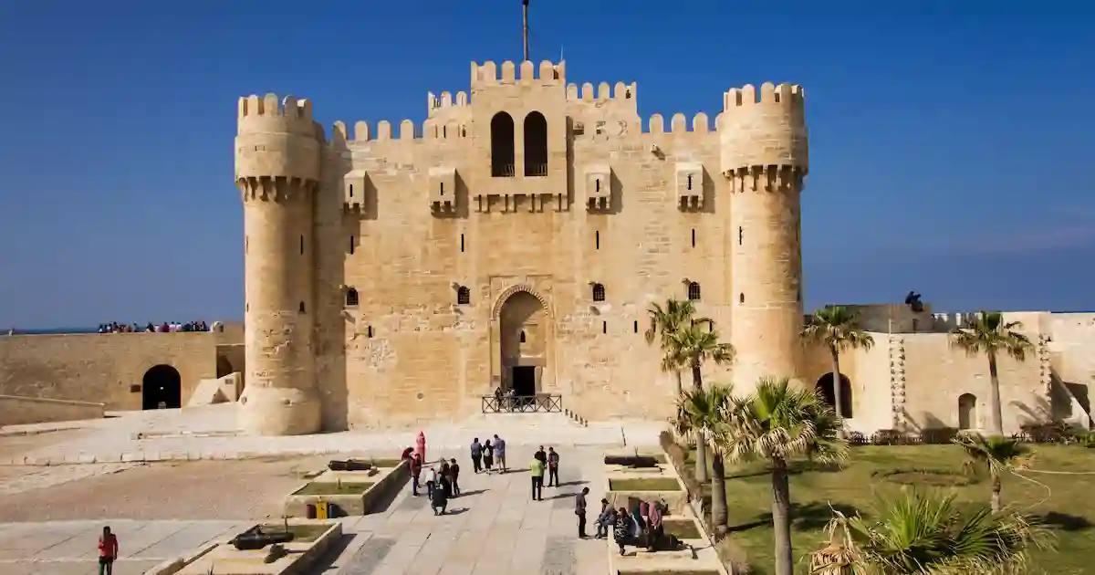 Qaitbay Citadel on the Alexandria coastline