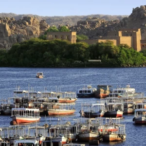 Lake Nasser view Abu Simbel
