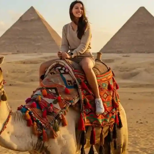 Day Tour Giza Pyramids by Camel in Egypt