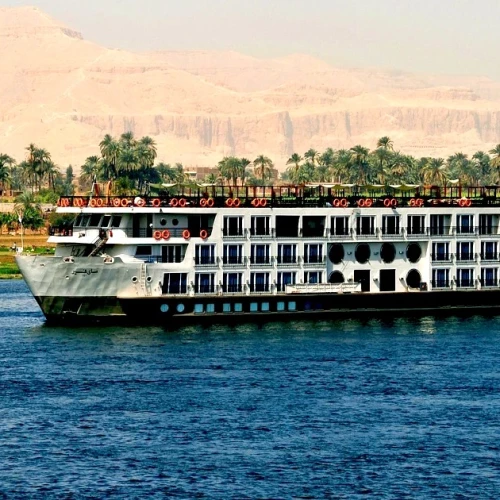 Luxury deck view on MS Mayfair Nile Cruise Egypt