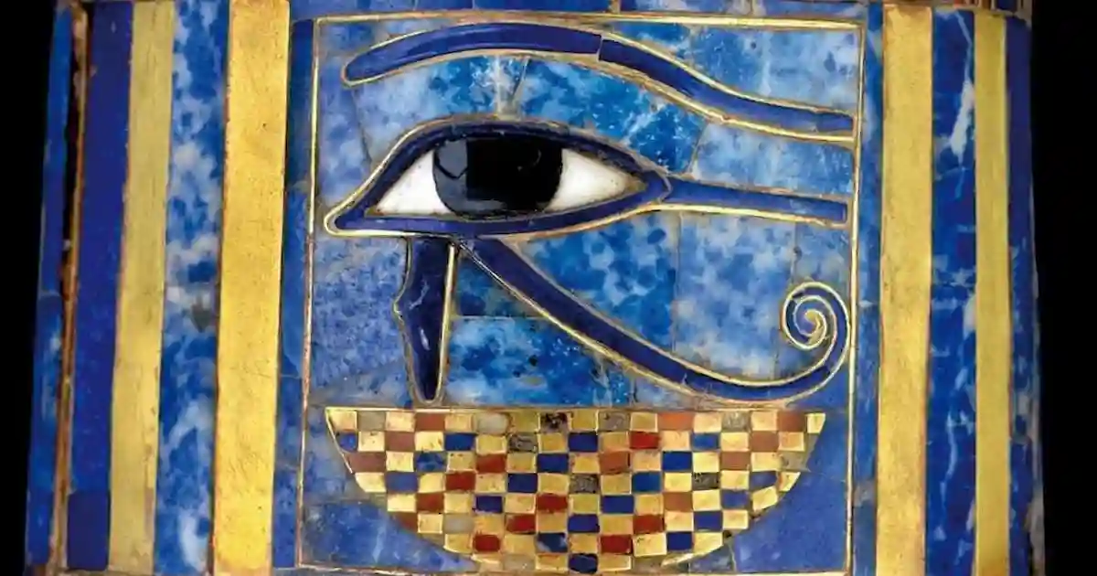 ancient eye of ra amulet artifact
