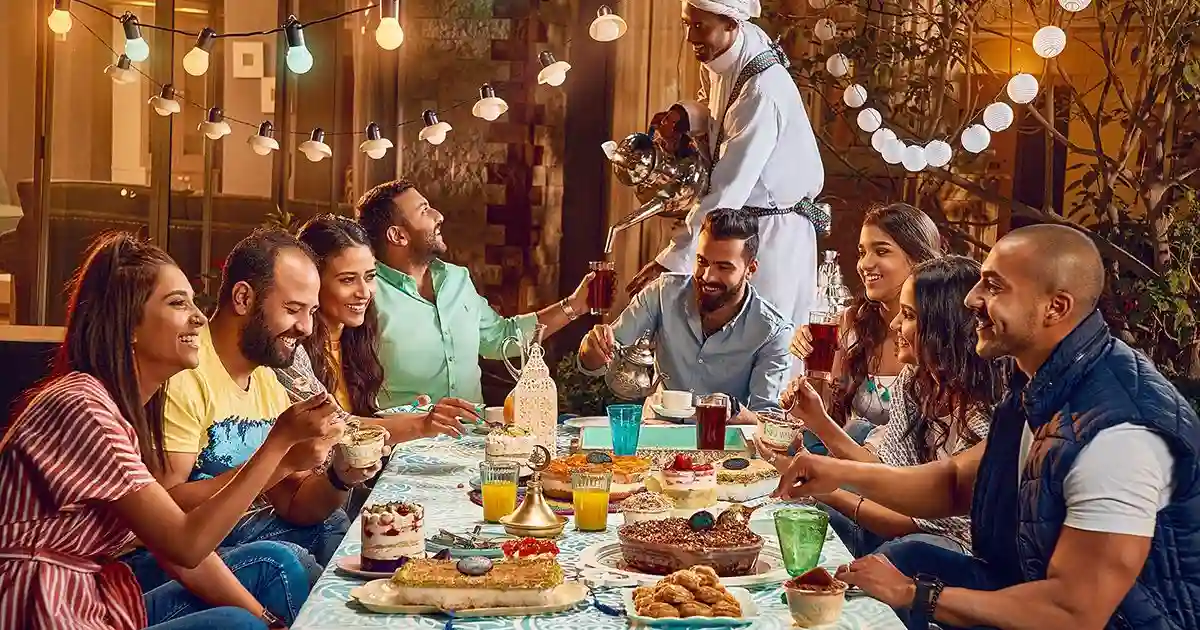 egypt during ramadan iftar table