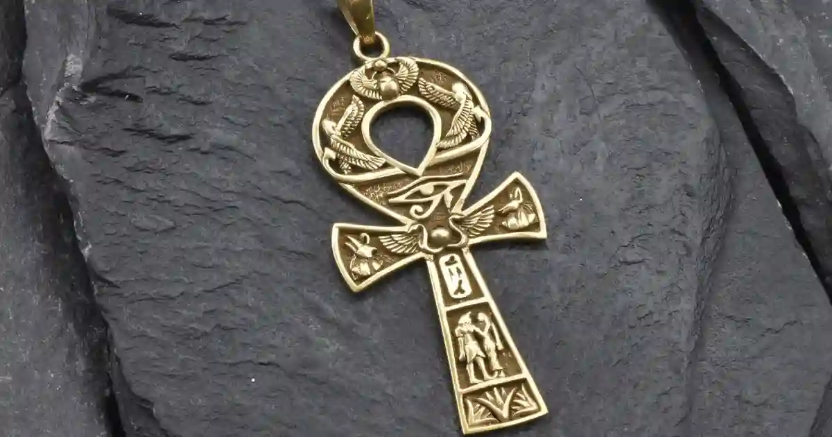 ankh pendant gold egypt jewelry