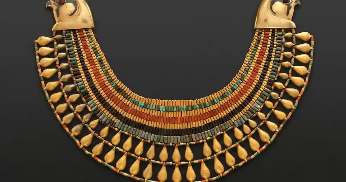 cleopatra necklace gold egypt style